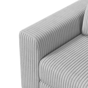 Canapé d'Angle Modulaire Velours Côtelé – Configuration Sur-Mesure Beige ou Gris