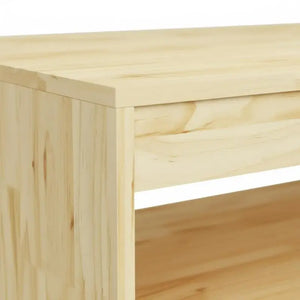 Table Basse en Pin Massif 110x50cm – Bois Naturel, Style Intemporel