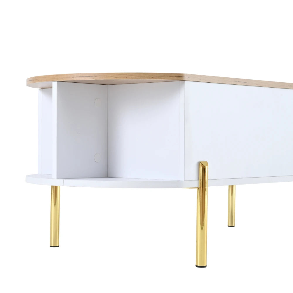 Table Basse Ajustable en Hauteur 120x50cm avec 7 Espaces de Rangement – Praticité Familiale