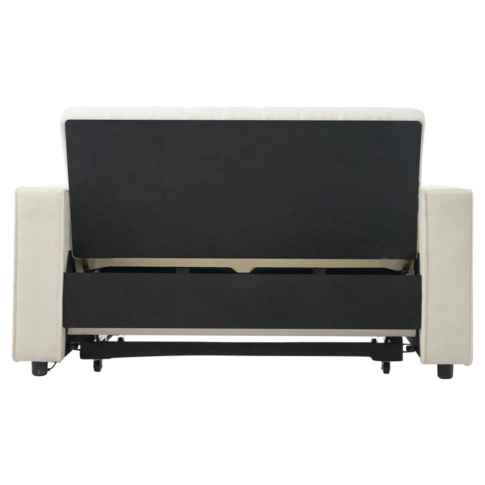 Canapé-Lit Pliant PINGGO Multifonction avec Rangement, USB & Porte-Gobelet – Gain de Place