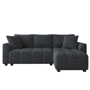 Canapé d'Angle Convertible en L Chenille – Confort Élégant pour votre Salon