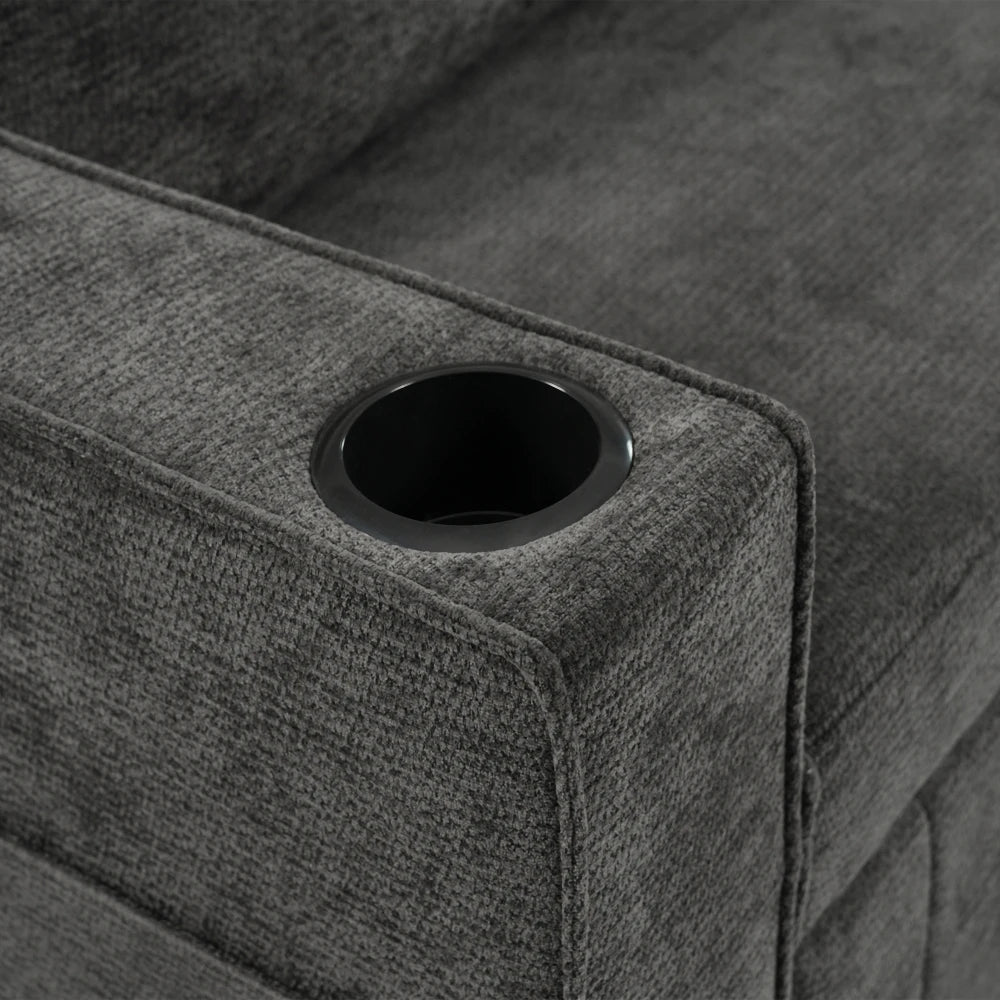 Canapé-Lit Pliant PINGGO Multifonction avec Rangement, USB & Porte-Gobelet – Gain de Place