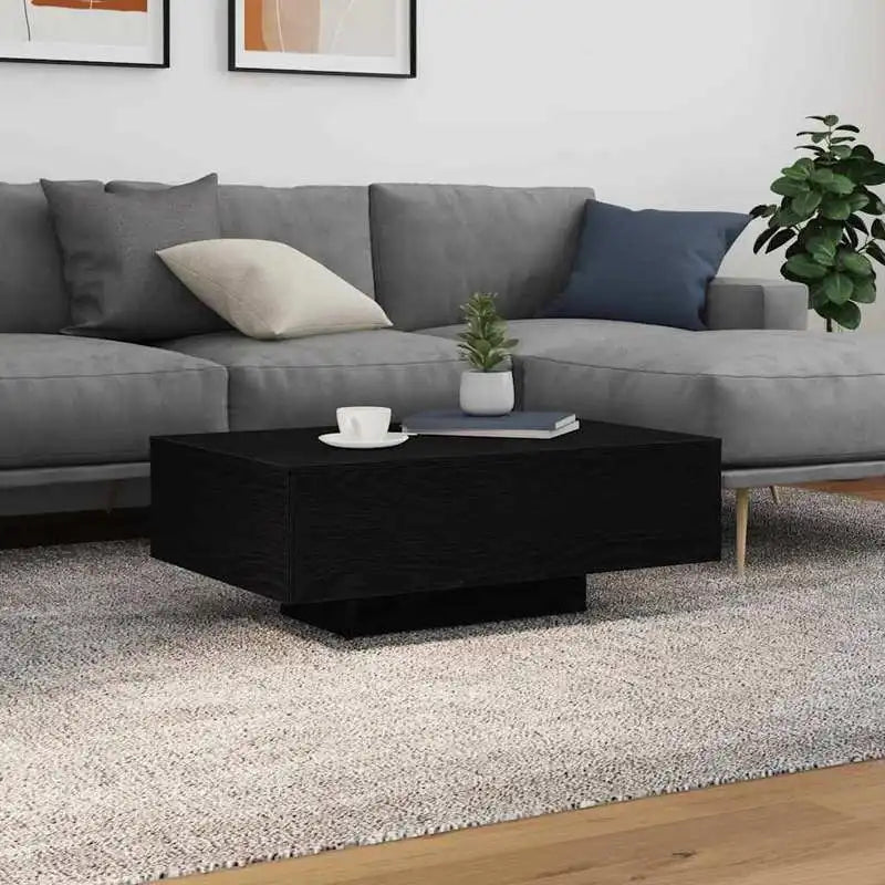 Table Basse LED RGB Ajustable en Bois – Ambiance Lumineuse Personnalisable pour Salon Moderne