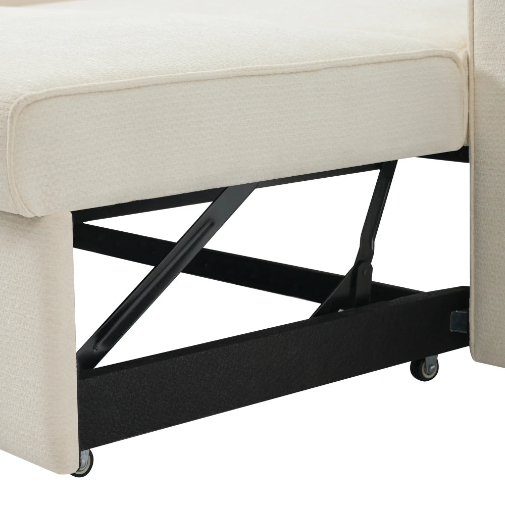 Canapé-Lit Pliant PINGGO Multifonction avec Rangement, USB & Porte-Gobelet – Gain de Place