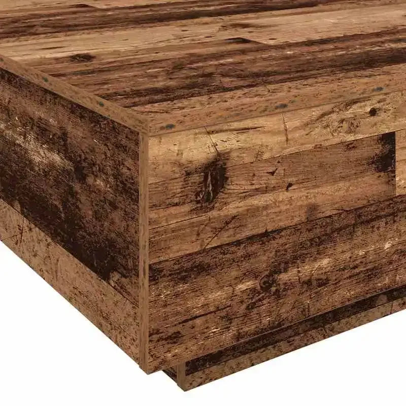 Table Basse LED RGB Ajustable en Bois – Ambiance Lumineuse Personnalisable pour Salon Moderne