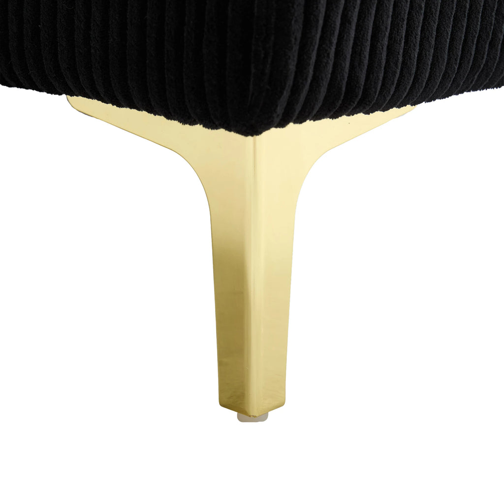Canapé Sectionnel en U LVHOM Velours avec LED & USB – Grand Confort Convivial