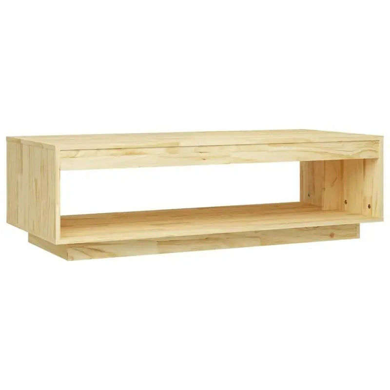 Table Basse en Pin Massif 110x50cm – Bois Naturel, Style Intemporel