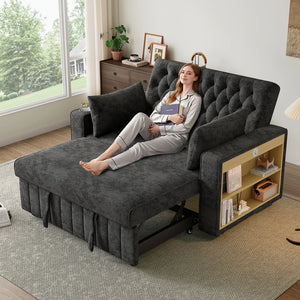 Canapé-Lit Pliant – Gain de Place avec Rangement et Port USB